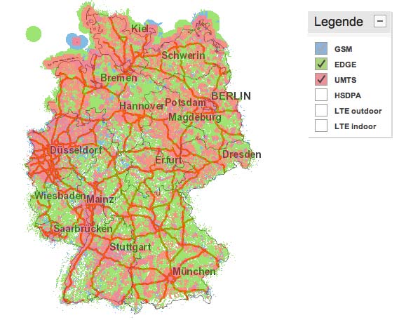 Netzabdeckung Vodafon (Quelle: Vodafon)